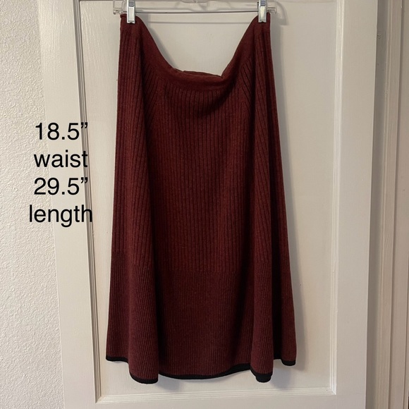 XL Wool/Cashmere Lewit A-line skirt - Picture 1 of 4